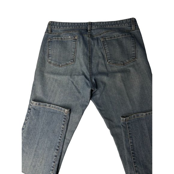 Loft Ann Taylor Mid Rise Modern Slim Jeans Blue Med Wash size 14 - Picture 9 of 15